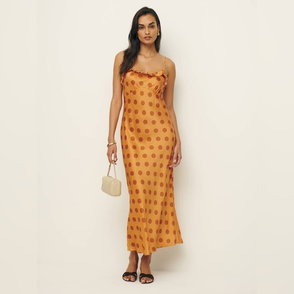 aribella silk dress Reformation + Aribella Dress